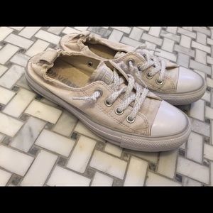 Tan Converse All Star Shoreline Slip Ons 7.5